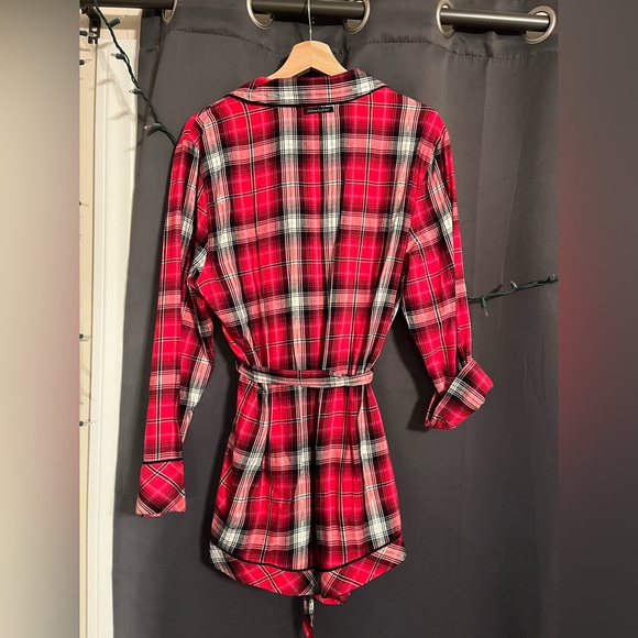Victoria’s Secret Red & Pink Plaid Romper - Picture 3 of 3